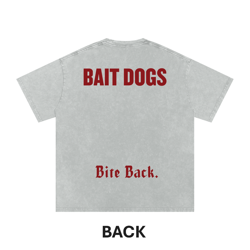The All In Oversized T Shirt Red – back view
