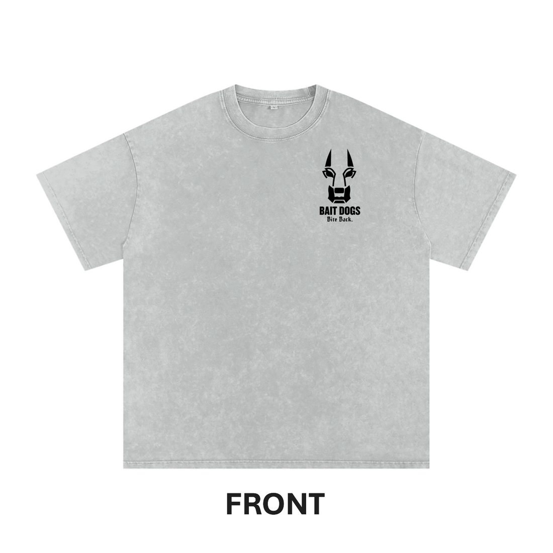 The All In Oversized T Shirt Black – front view
