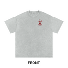 The All In Oversized T Shirt Red – front view — view 2